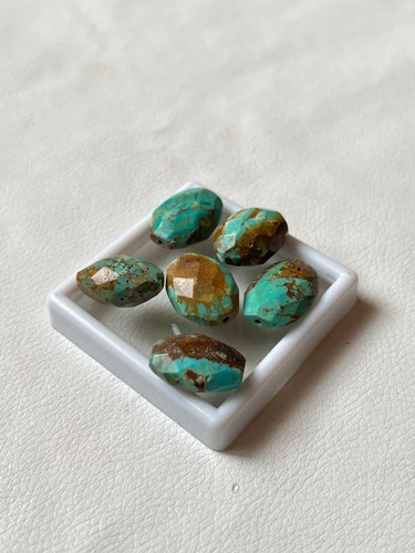 Natural Oval Faceted Gemstone Bead Handmade Loose Beads For Jewelry - Picture 2 of 5