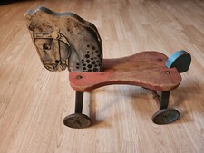 Old Horse Toy With Wheels