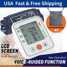 Upper Arm Blood Pressure Monitor Digital BP Cuff Machine Automatic Pulse Meter
