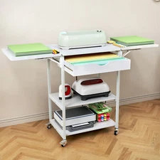 Foldable Heat Press Transfer Machine Table Stand Movable Heat Press Storage Cart