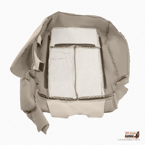 2007 2008 2009 Ford Expedition Limited - DRIVER Bottom Gray Leather Seat Cover - Picture 2 of 7