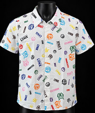 BDA Sports Minnesota Lynx WNBA All-Over Print Button-Front Shirt XL White