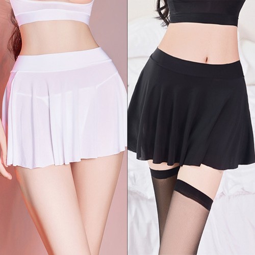 Fashionable Women's High Waist A line Skater Skirt Pleated School Skirts - Picture 1 of 18