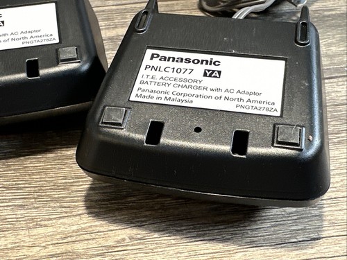 2 Panasonic PNLC1077 YA Cordless Phone Extension Handset Charger Bases - Zdjęcie 14 z 15