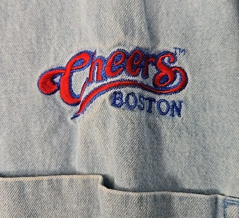 Harvard Square Mens Long Sleeve Denim Cheers Shirt Size Xl (589) - Image 3 of 4