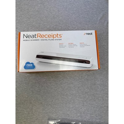 NEW NeatReceipts Mobile Scanner Digital Filing System White NR030108 USB Powered