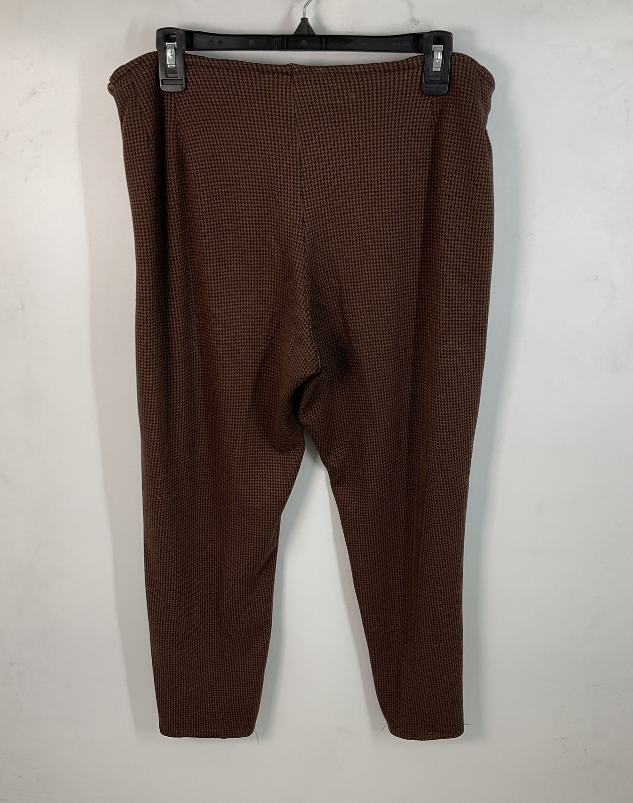 Classic Elements Brown Houndstooth Pull-On Tapere… - image 2