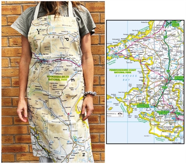 OS Map Adult Apron - Pembrokeshire Coast National Park (General merchandise)