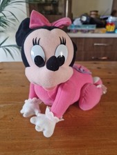 Vintage 1995 Disney Touch 'N Crawl Crawling Baby Minnie Mouse Working 