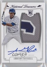 2015 Panini National Treasures Purple 39/49 Addison Russell #158 Auto 8p8