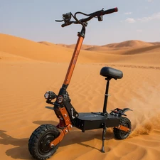 US STOCK 60V 50MPH Fast Electric Scooter Adult 6000W 11inch Off Road with Seat