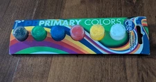DecoArt Primary 6 colors Paint acrylic  SET OF 5! with FREE paint brushes!