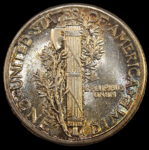 1937 10C Mercury Dime- CHOICE GEM BU , FSB / FREE SHIPPING- SMH-229 - Picture 2 of 2