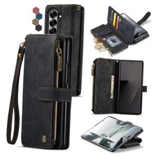 Compatible with Samsung Galaxy Z Fold 7 Wallet Case Z Fold 7 5G 2025 Black