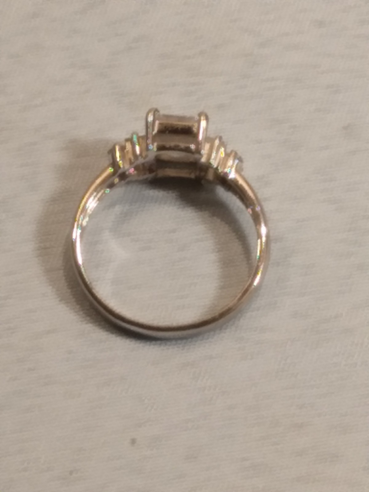 Beautiful Solitaire Sterling Silver Ring Size 11 - image 4