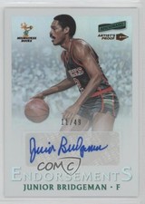 2016 Panini Aficionado Artist's Proof Bronze 11/49 Junior Bridgeman #45 Auto 0o9