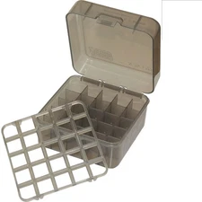 Water-Resistant 25 Round Shotshell Storage Box - Modern Clear Smoke Finish