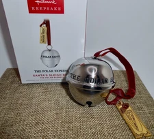 Hallmark Christmas Ornament 2023 SANTA'S SLEIGH BELL The Polar Express   H59