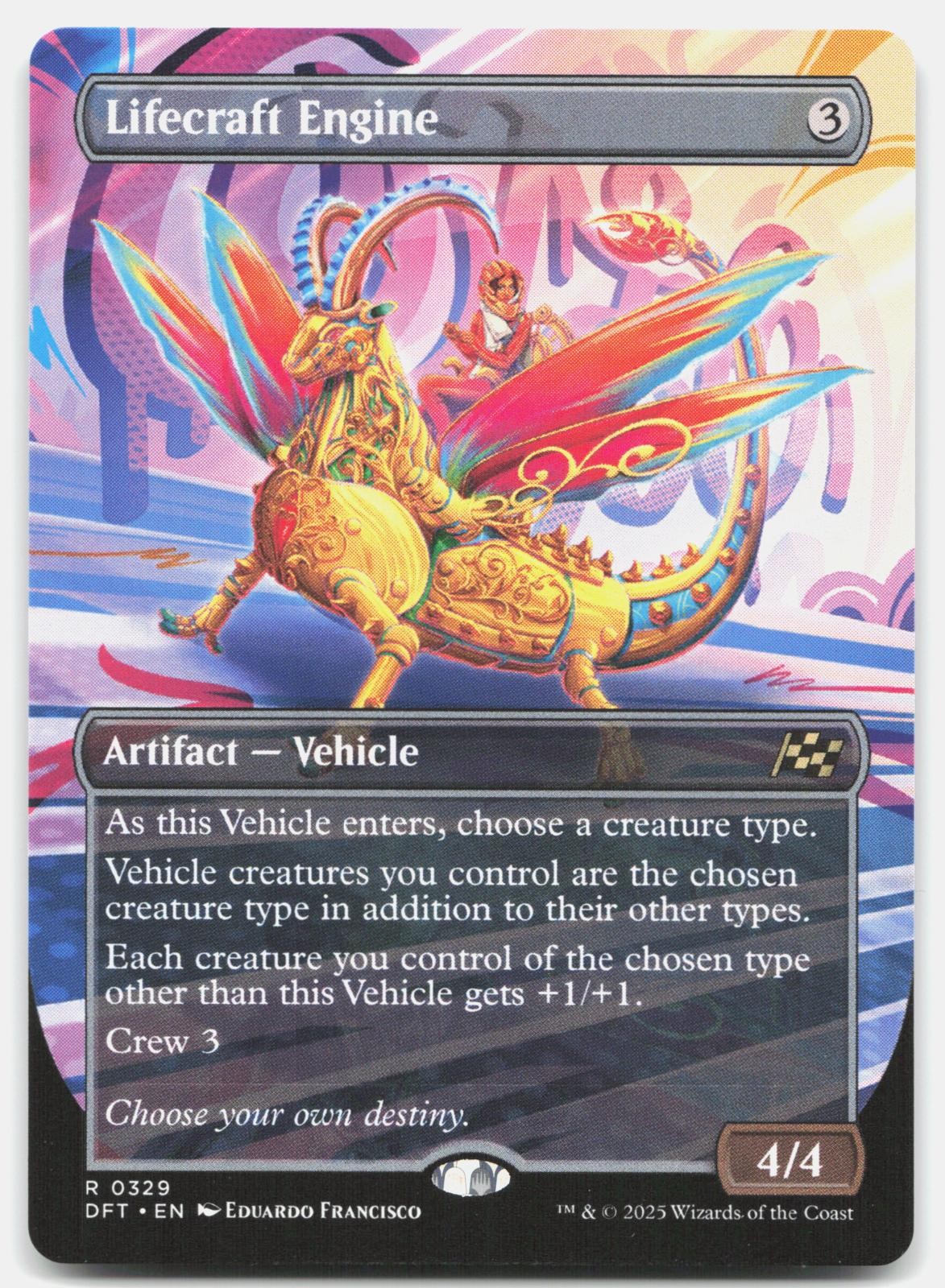 NM Lifecraft Engine (Borderless) Aetherdrift 329 DFT Magic: The Gathering