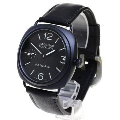 PANERAI RADIOMIR BLACK SEAL PAM00292 46mm SS/CERAMIC Hand-Wind Black Dial #C367