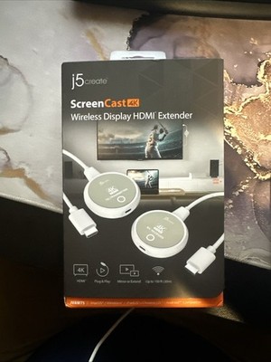 ScreenCast 4K Wireless HDMI Transmitter and Receiver, Wireless HDMI Extender,...