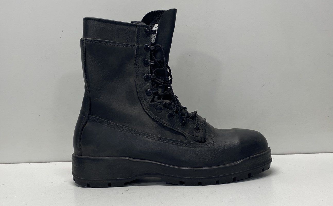 Belleville Black Solid Military Combat Boot Men 12 - image 3