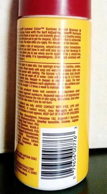 Banana Boat Summer Color Foam Sunless Instant Bronzer Sunless Tanning Tanner NEW - Image 2 of 2