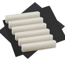 SAPHUE 6Pcs Bone Guitar Nuts Blank For Electric Bass Acoustic Classical Guita...