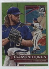 2022 Panini Donruss Optic Diamond Kings Lime Green Prizm Corbin Burnes #21 06p8