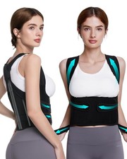 Back Brace Posture Corrector for Women and Men, Adjustable Upper and Lower Back