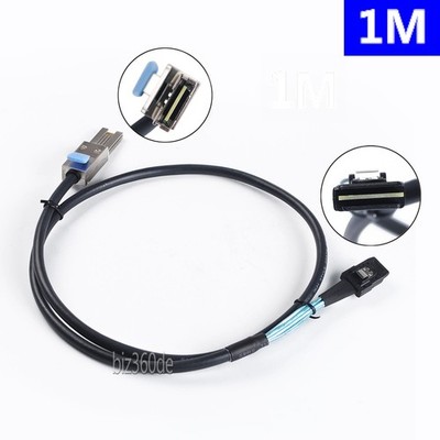 SFF-8088 to SFF-8087 Mini SAS Cable External 26Pin to Internal 36Pin 6G Kabel 1M