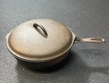 Vintage Wagner Ware 10" Deep Fryer Pot / Pan Dutch oven with Lid 1088 B