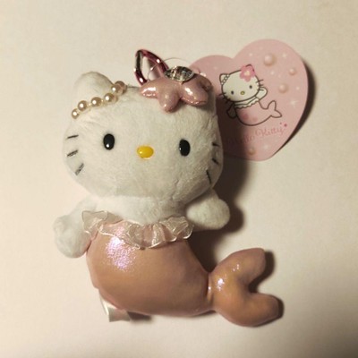 Hello Kitty Kiddy Land Mascot Key Ring Mermaid Pink