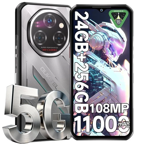 OUKITEL WP62 T-Mobile Rugged Phone 5G Android 15 24GB+256GB 11000mAh 108MP NFC