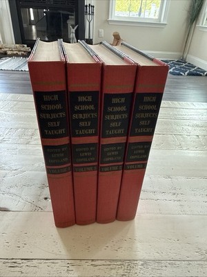 High School Subjects Self Taught Vol. 1-4 VGC Home Schooling Books Educational 