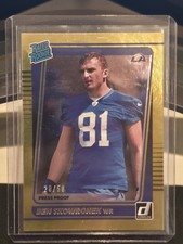 2021 Panini Donruss Rated Rookie Ben Skowronek #325 Press Proof Gold /50 (RC)