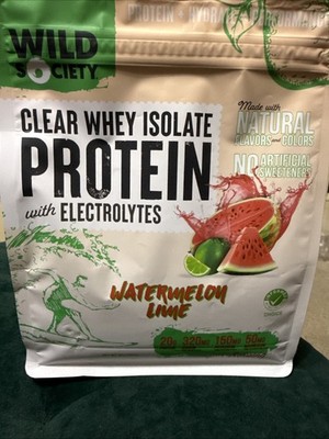 Wild Society Clear Whey Protein Isolate 16 Servings, Watermelon Lime