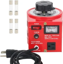 YaeCCC 5Amp Variac Transformer Variable AC Auto Voltage Regulator 500VA 0-130V