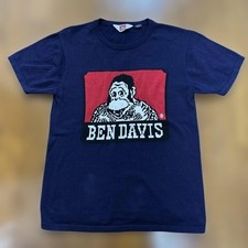 Ben Davis Navy Short Sleeve Knit M Character Graphic Japan