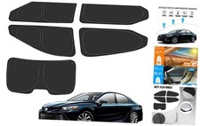 Rear Side Window Sun Shade for Silver Black-Fit 2018-2024 Toyota Camry
