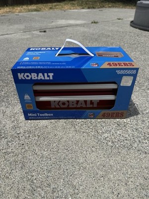 New Limited Edition NFL SF 49ers KOBALT Mini Toolbox Red & Gold Steel In Box