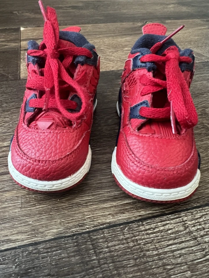 Zapato Deportivo Air Jordan 4 Retro "Fiba" (BQ7670-617) Niño Pequeño Bebé Niño Talla 4C Foto 3 de 4