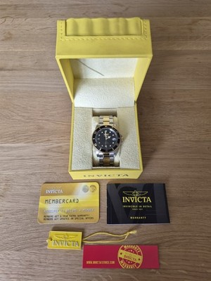 Invicta 8927OB Pro Diver Automatik Herrenuhr Edelstahl Gold Full Set