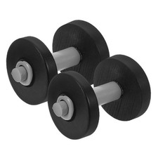 2 Pcs Dollhouse Fitness Barbell Workout Equipment Dumbbell Scene Model