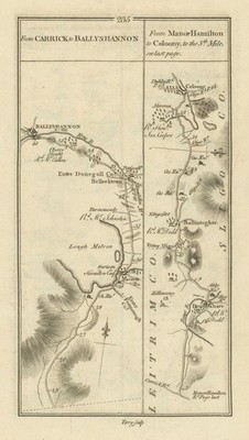#235 Ballyshannon Collooney Belleek Dromahair. Taylor/Skinner 1778 alte Karte