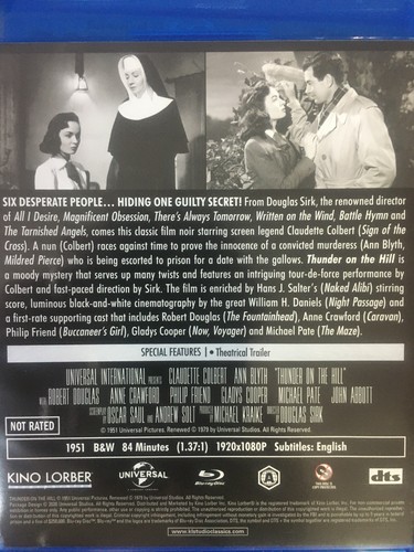 THUNDER ON THE HILL (1951 Film Noir) - BLURAY AS NEW! *Region A* Kino Lober - Imagen 2 de 2
