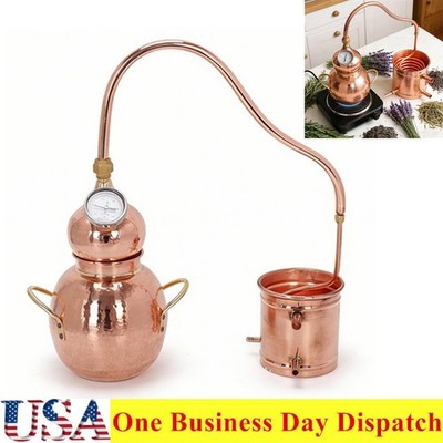 3-Litre Pure Copper Alembic Still for Moonshine Essential Oils Household