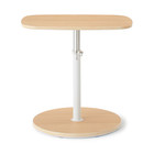 MUJI Side Table Adjustable Height 19.6 x 15.7 x 14.5-22.8in NEW oak wood