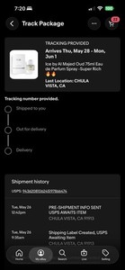 It was supposed to arrive on the 31st, but it hasn't arrived yet.
