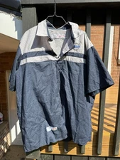 Volvo Official Dealership Shop Work Shirt Navy/Grey Red Kap Size XXL 2XL EUC